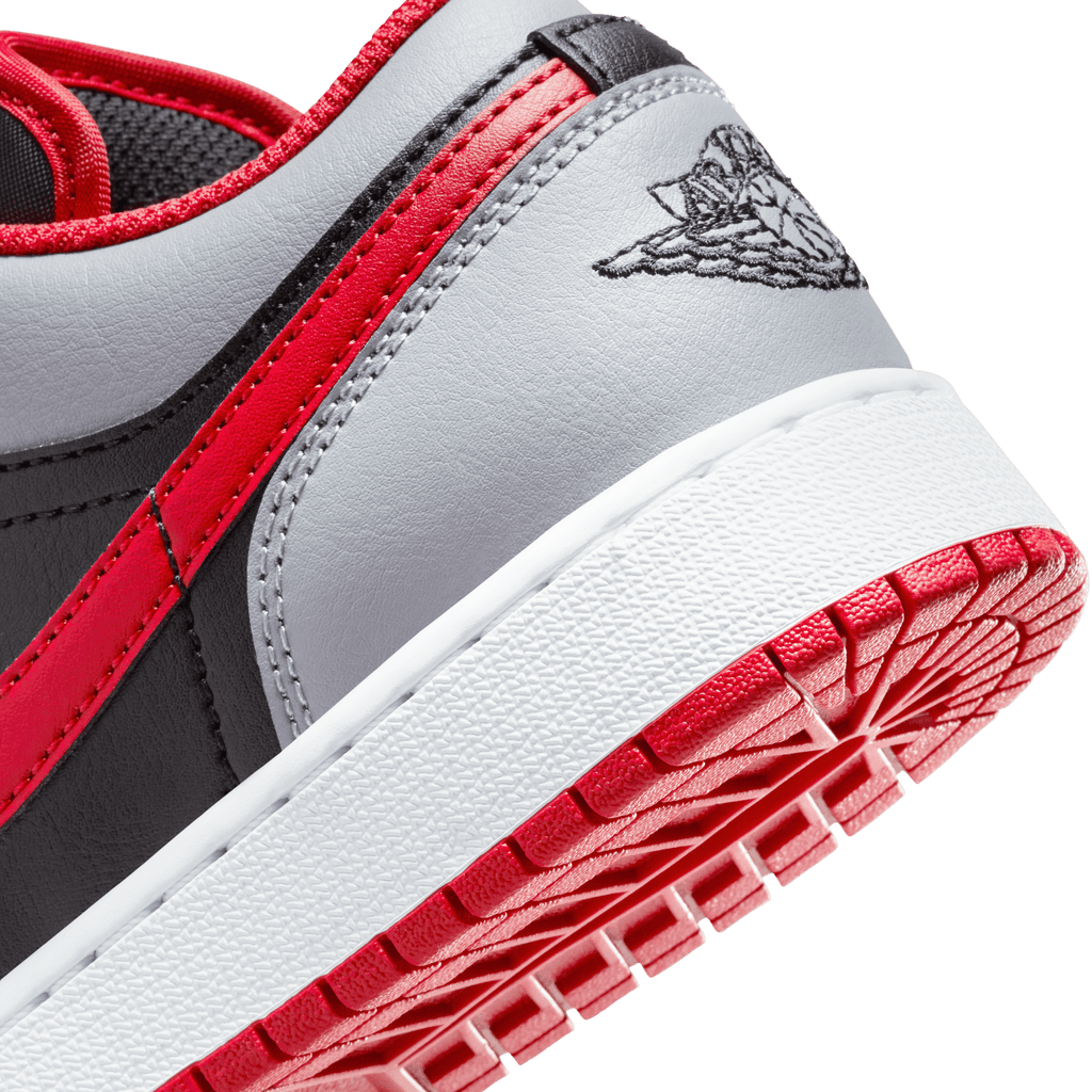 Big Kids' Air Jordan 1 Low "Cement Fire Red"