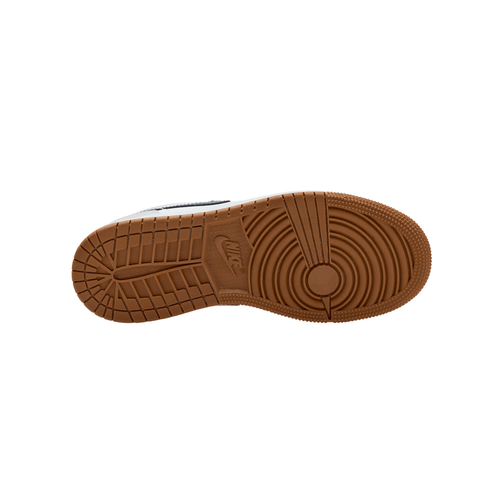 Big Kids' Air Jordan 1 Low "White Neutral Grey Gum"