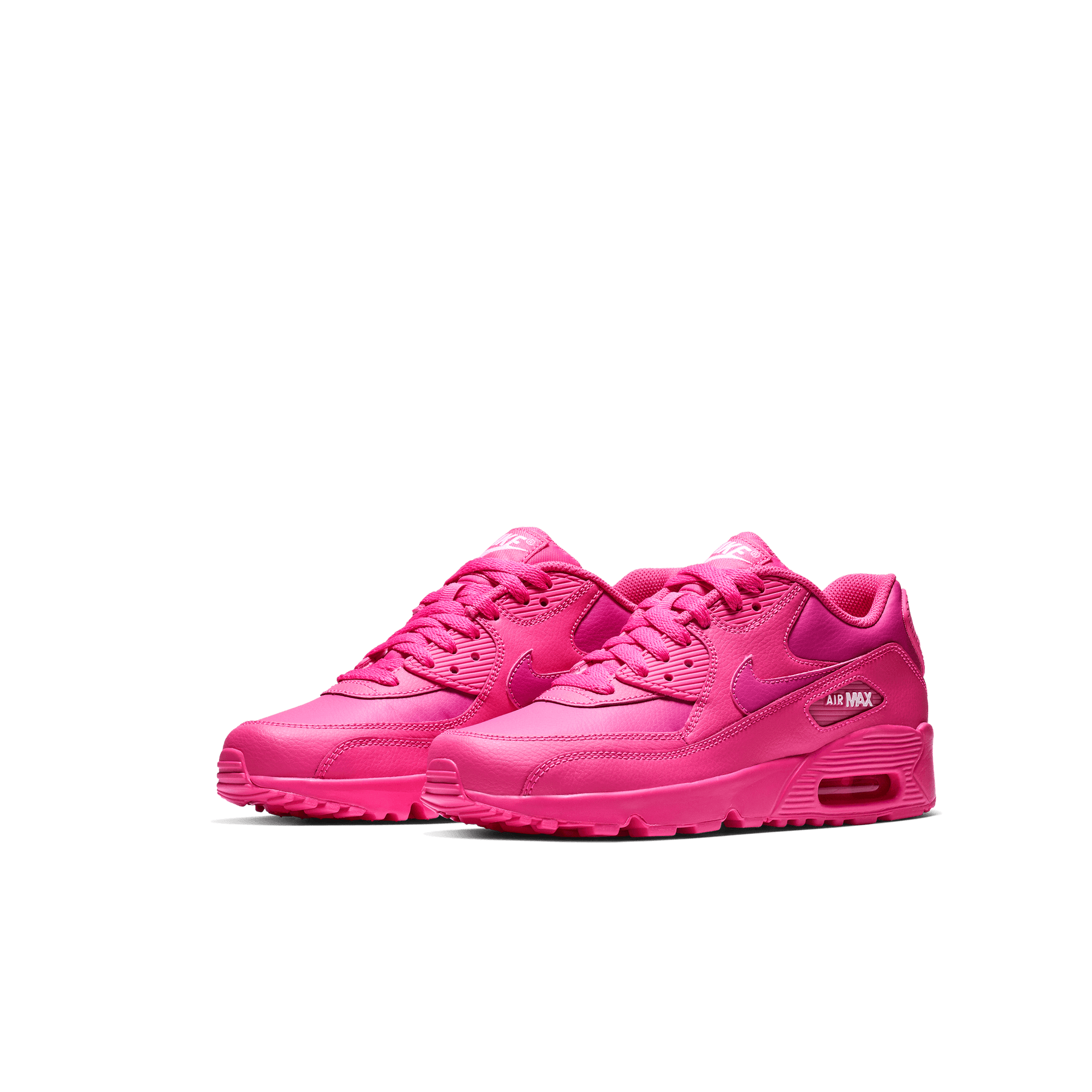 Pink Nike Air Max 90 Ltr Damen Girls' Nike Air Max 90 Leather