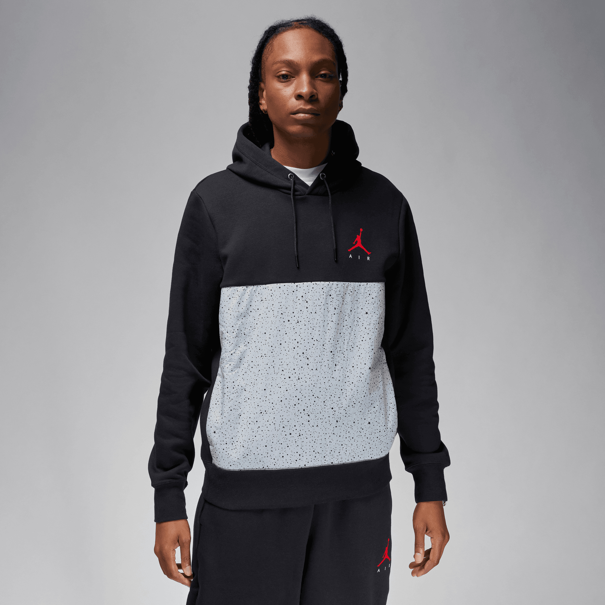 Men s Men s Jordan Sportswear Flight Fleece Cement Pullover Hoodie