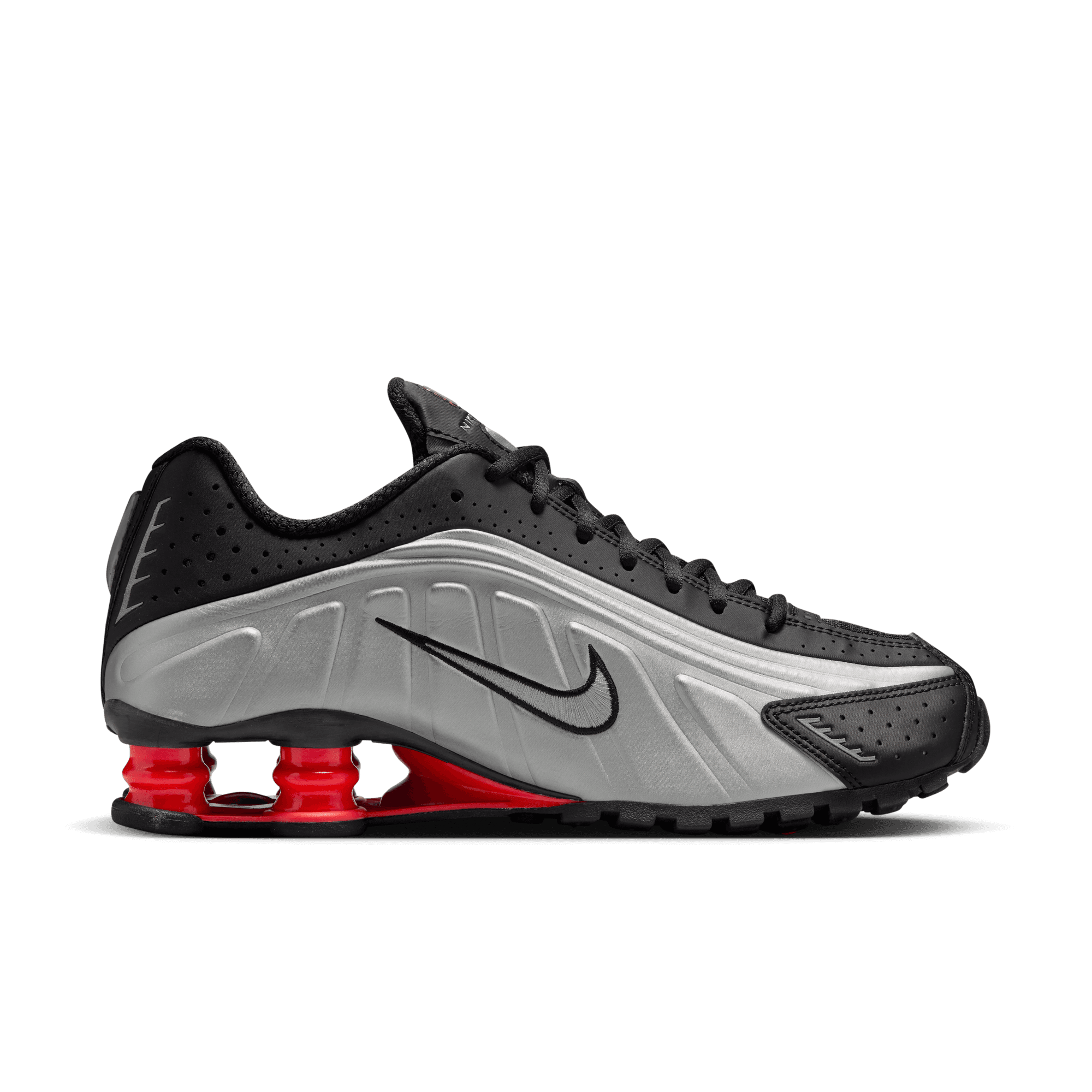 Women's Nike Shox R4 "Black Metallic Silver"
