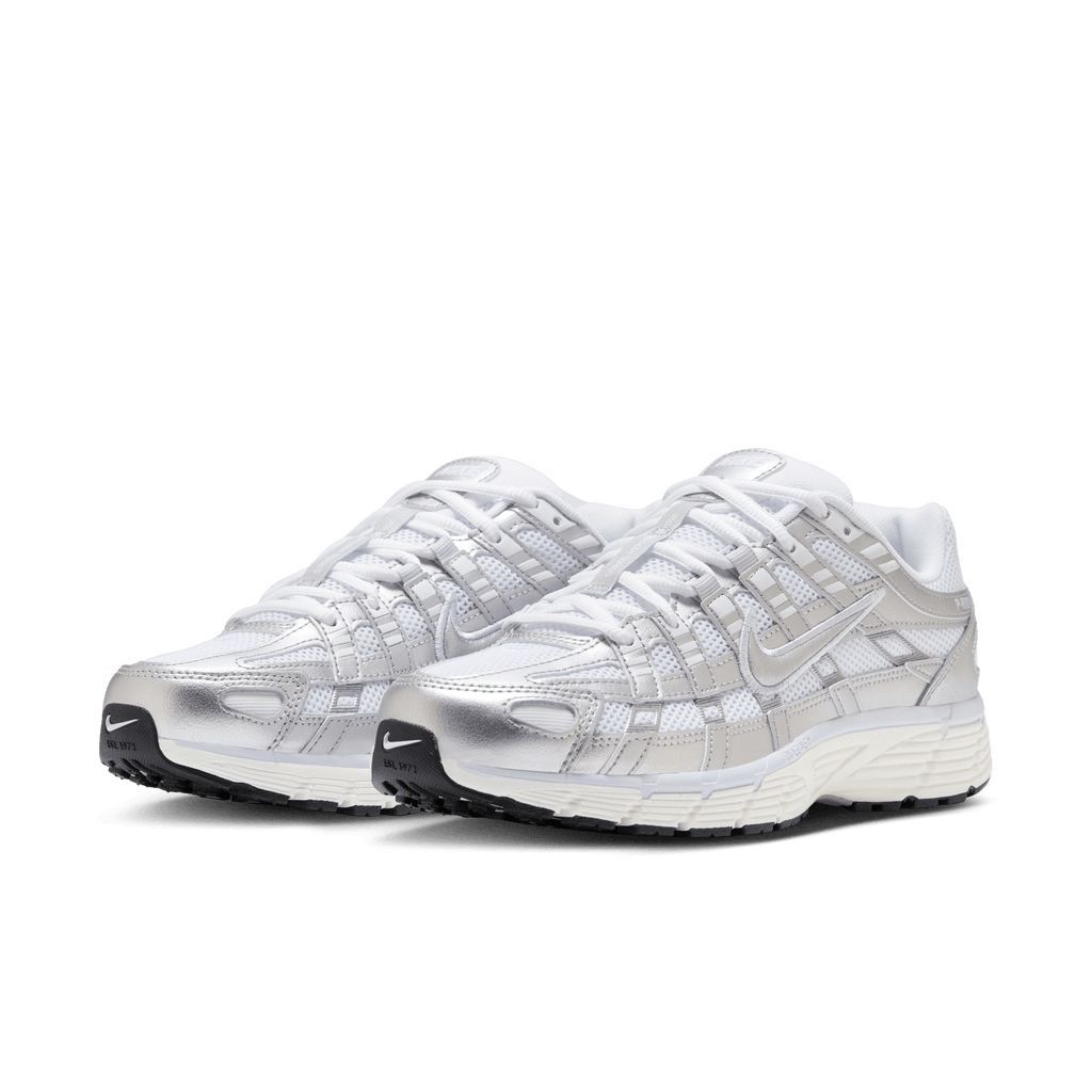 Women's Nike P-6000 "White Metallic Silver"