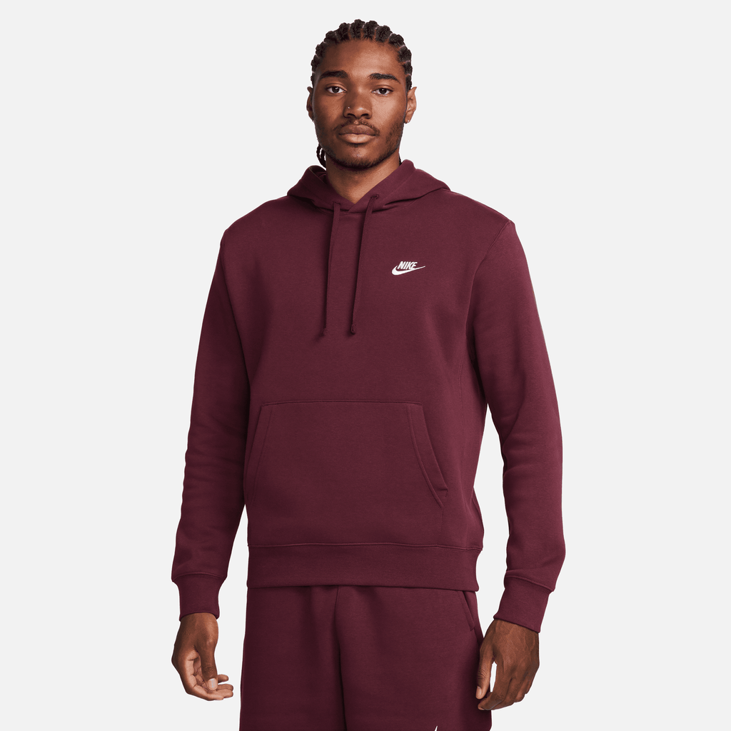 Men's Nike Sportswear Club Fleece Pullover Hoodie "Night Maroon"