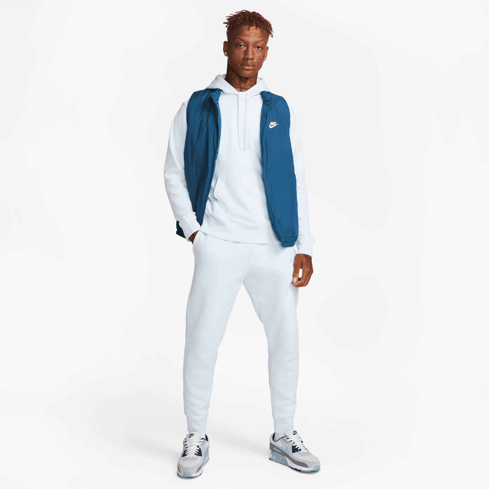 Nike Tracksuit Nike Club Joggers White Men's Nike Sportswear