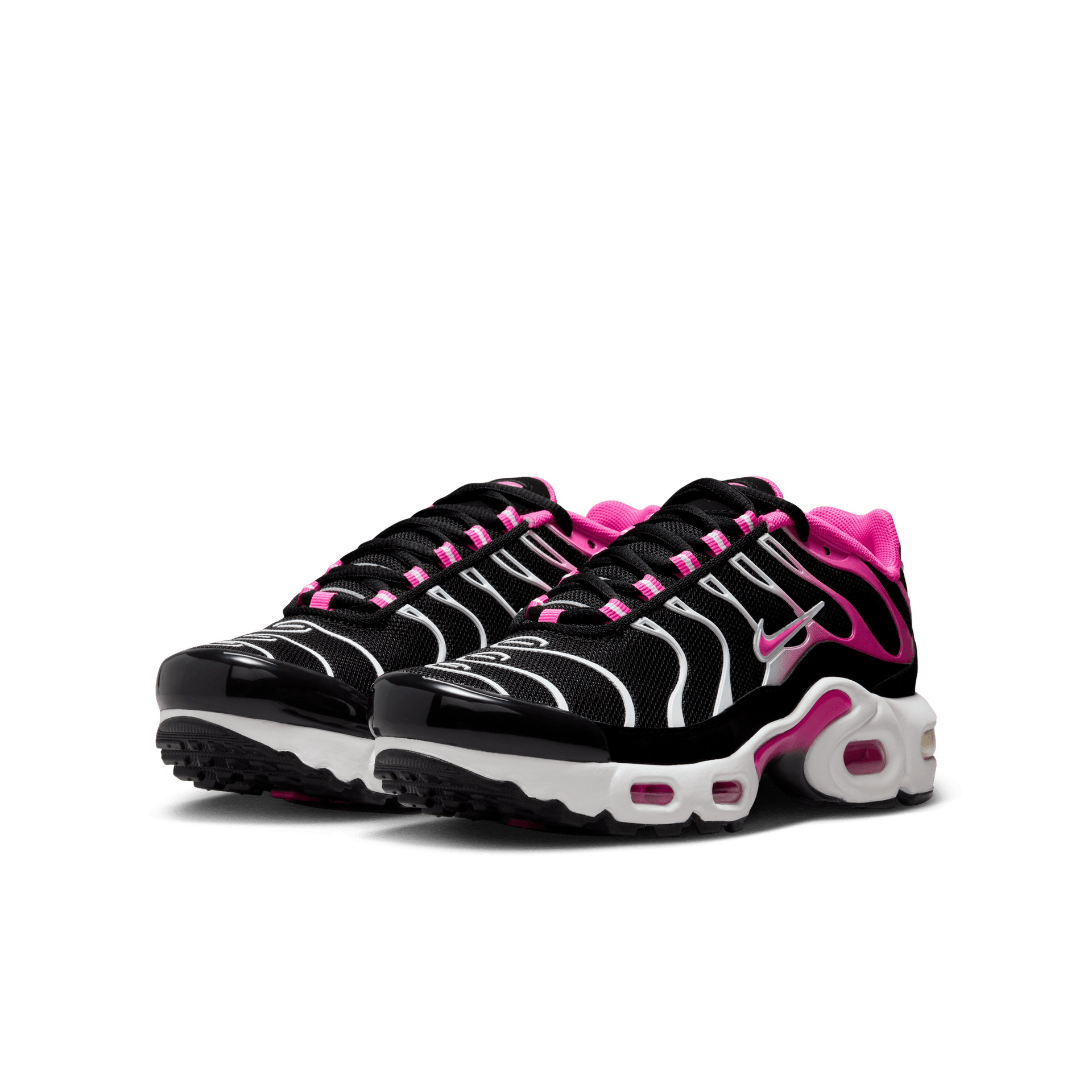 NIKE AIR MAX PLUS ブラック 25cm NIKE AIR MAX PLUS PRM BLACK/BLACK-METALLIC SILVER （ナイキ