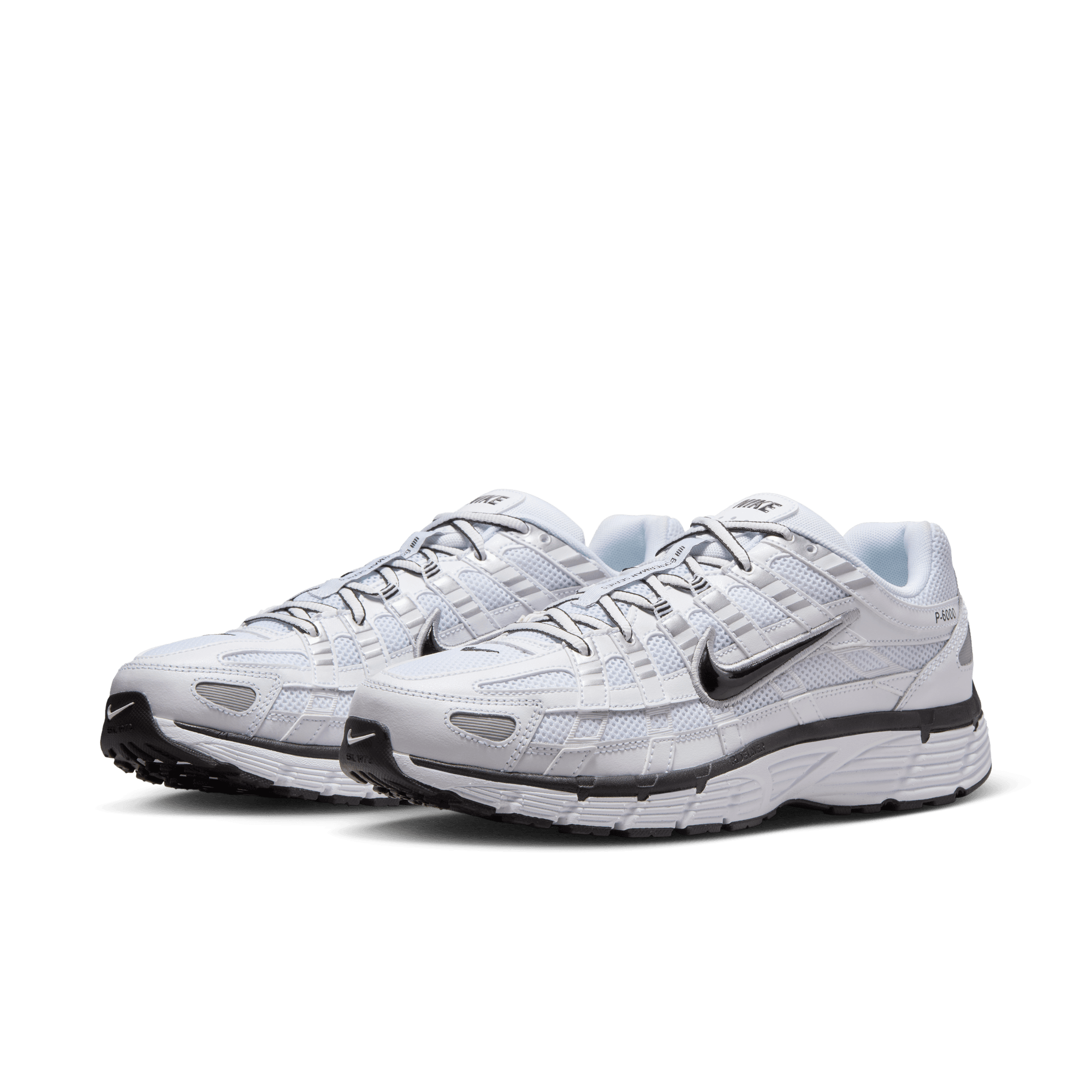 Men's Nike P-6000 "White Metallic Silver Black"