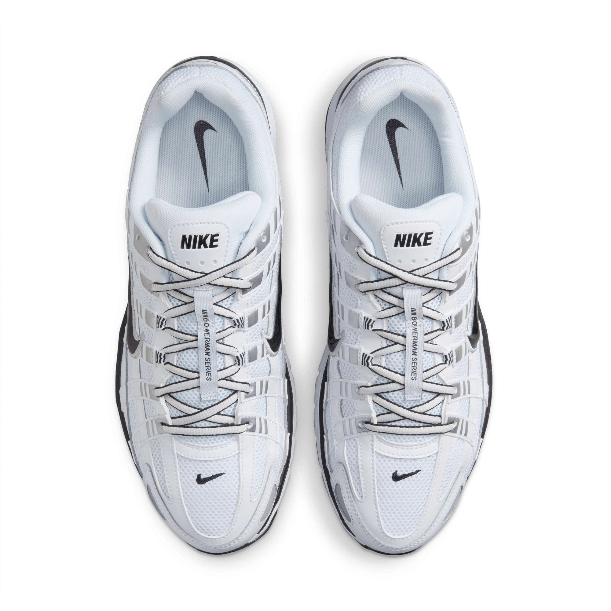 Men's Nike P-6000 "White Metallic Silver Black"