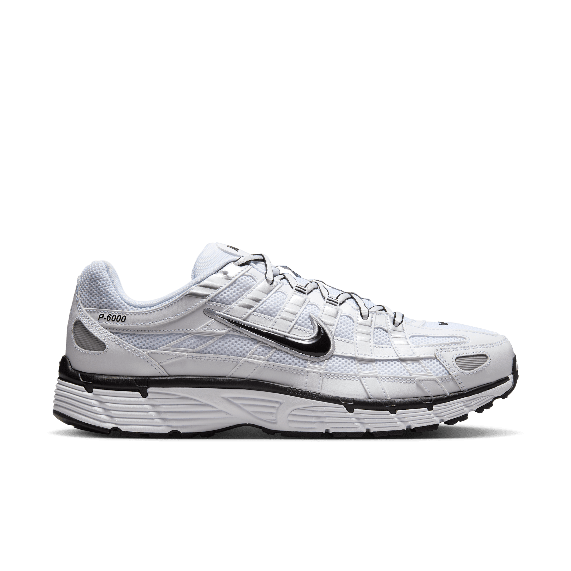 Men's Nike P-6000 "White Metallic Silver Black"
