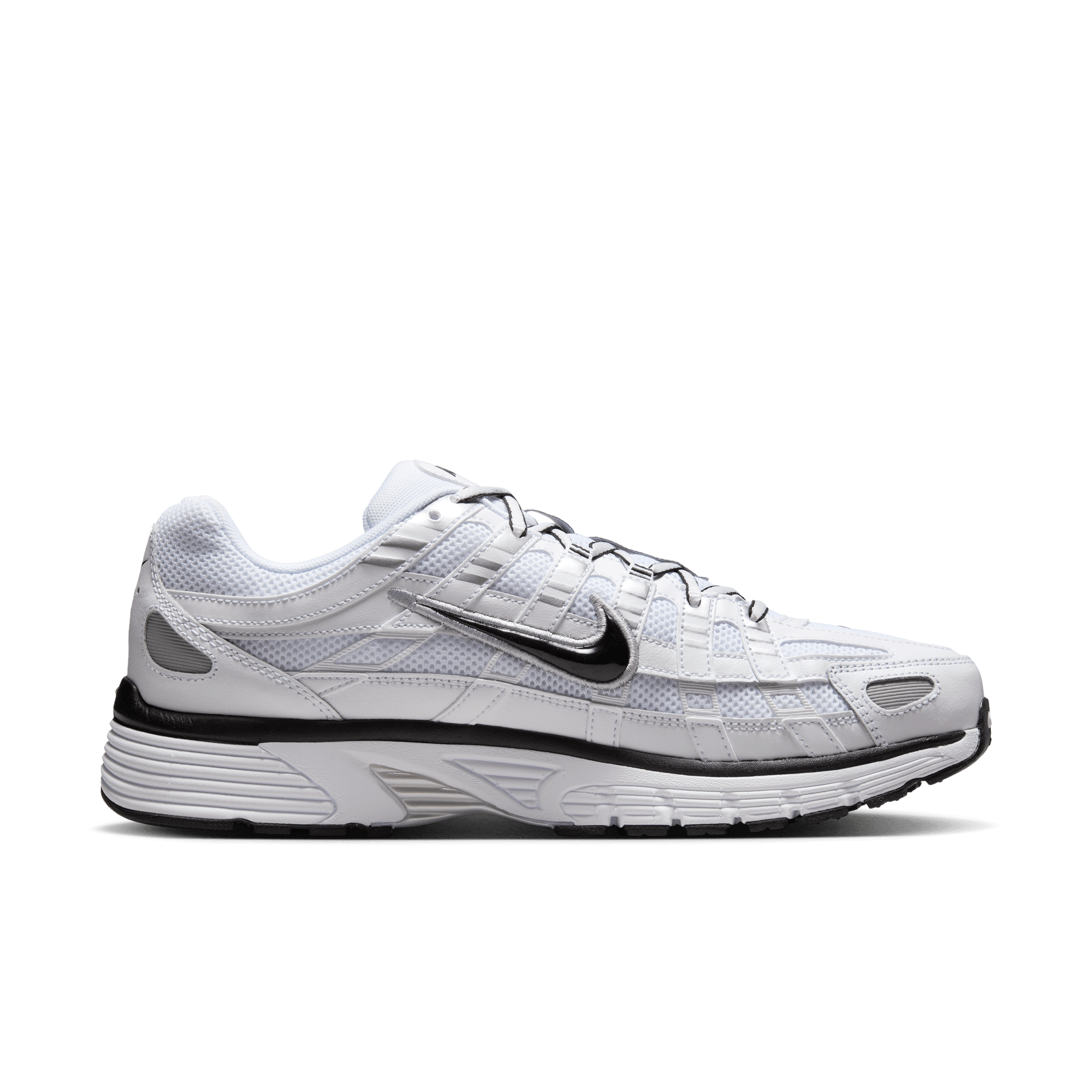 Men's Nike P-6000 "White Metallic Silver Black"