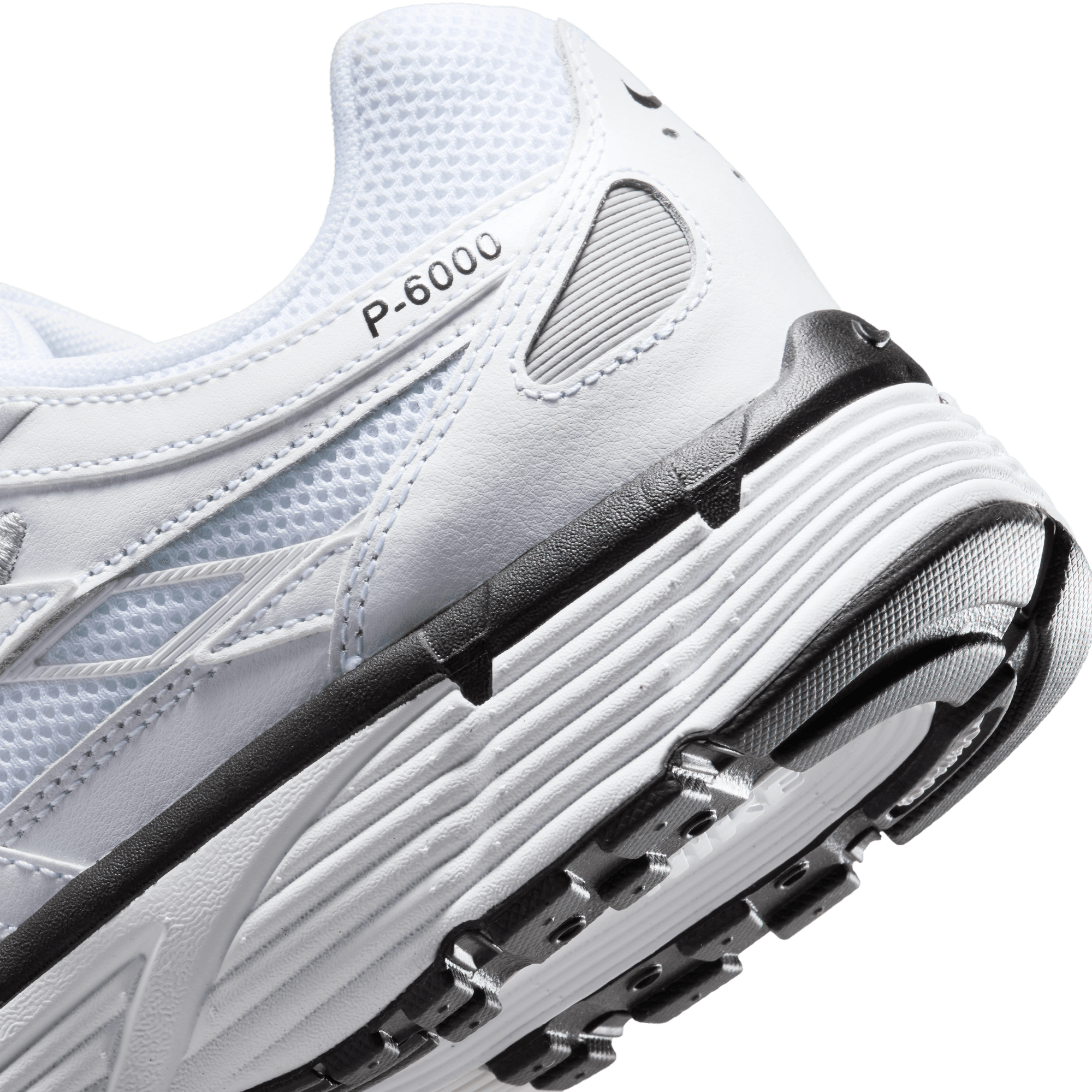 Men's Nike P-6000 "White Metallic Silver Black"
