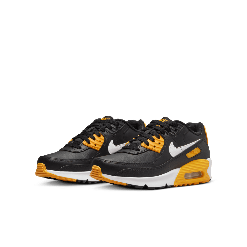 Big Kids' Nike Air Max 90 LTR "Black University Gold"