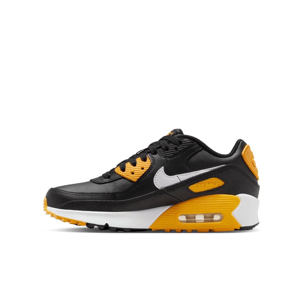 Big Kids' Nike Air Max 90 LTR "Black University Gold"