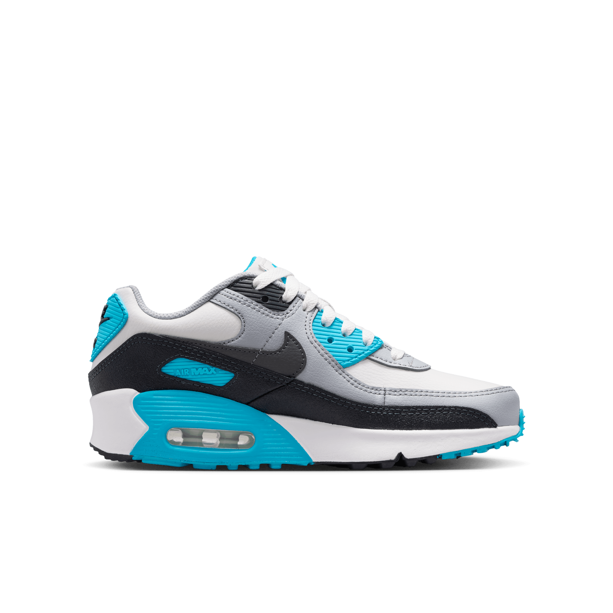 Big Kids’ Nike Air Max 90 LTR "Platinum Tint Blue Lightning"