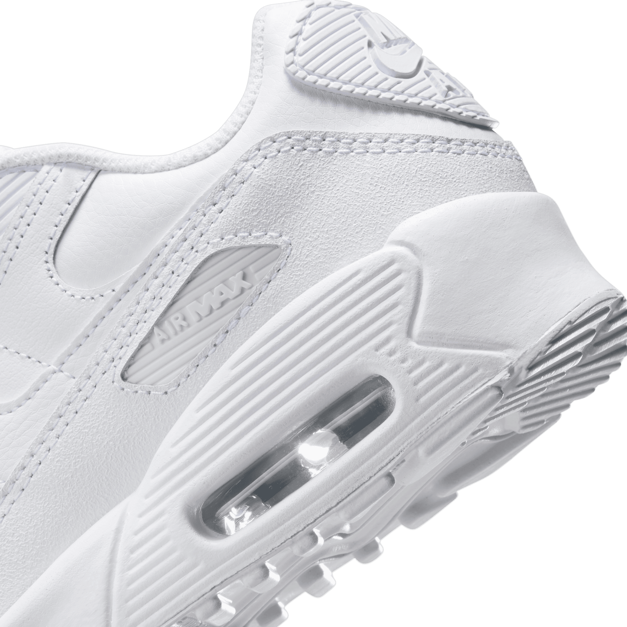 Big Kids’ Nike Air Max 90 LTR "White Metallic Silver"