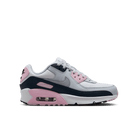 Big Kids' Nike Air Max 90 LTR "White Pink Foam Armory Navy Wolf Grey"