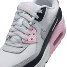 Big Kids' Nike Air Max 90 LTR "White Pink Foam Armory Navy Wolf Grey"