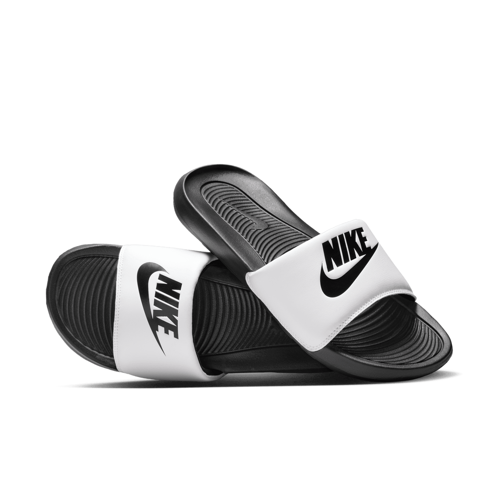 Men's Nike Victori One Slide "White Black"