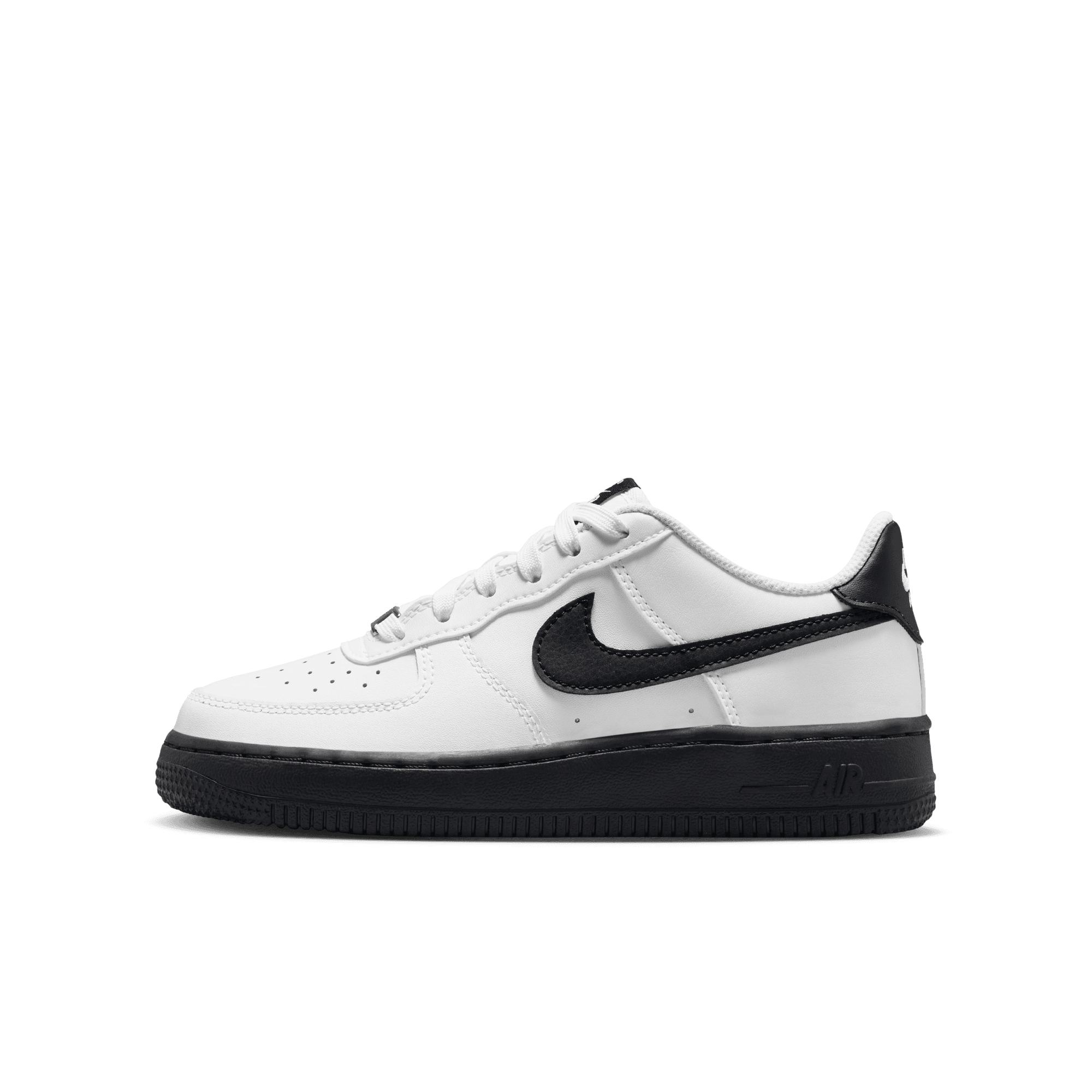 Big Kids' Nike Air Force 1 "White Black"