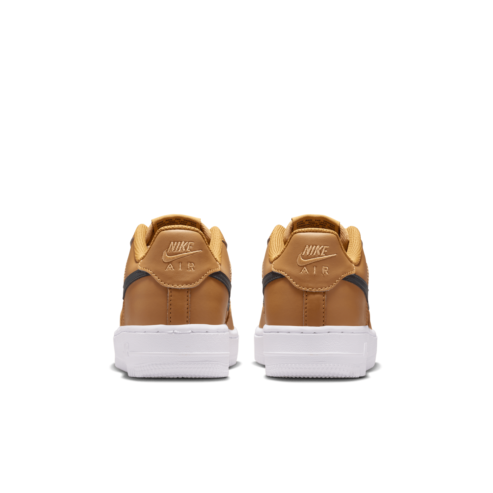 Boy's Nike Air Force 1 "Wheat Club Gold White Anthracite"
