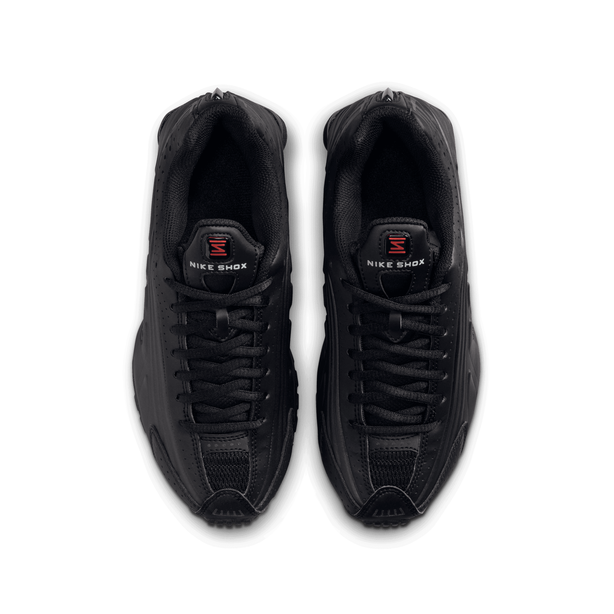 Big Kids' Nike Shox R4 "Triple Black"