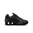 Big Kids' Nike Shox R4 "Triple Black"