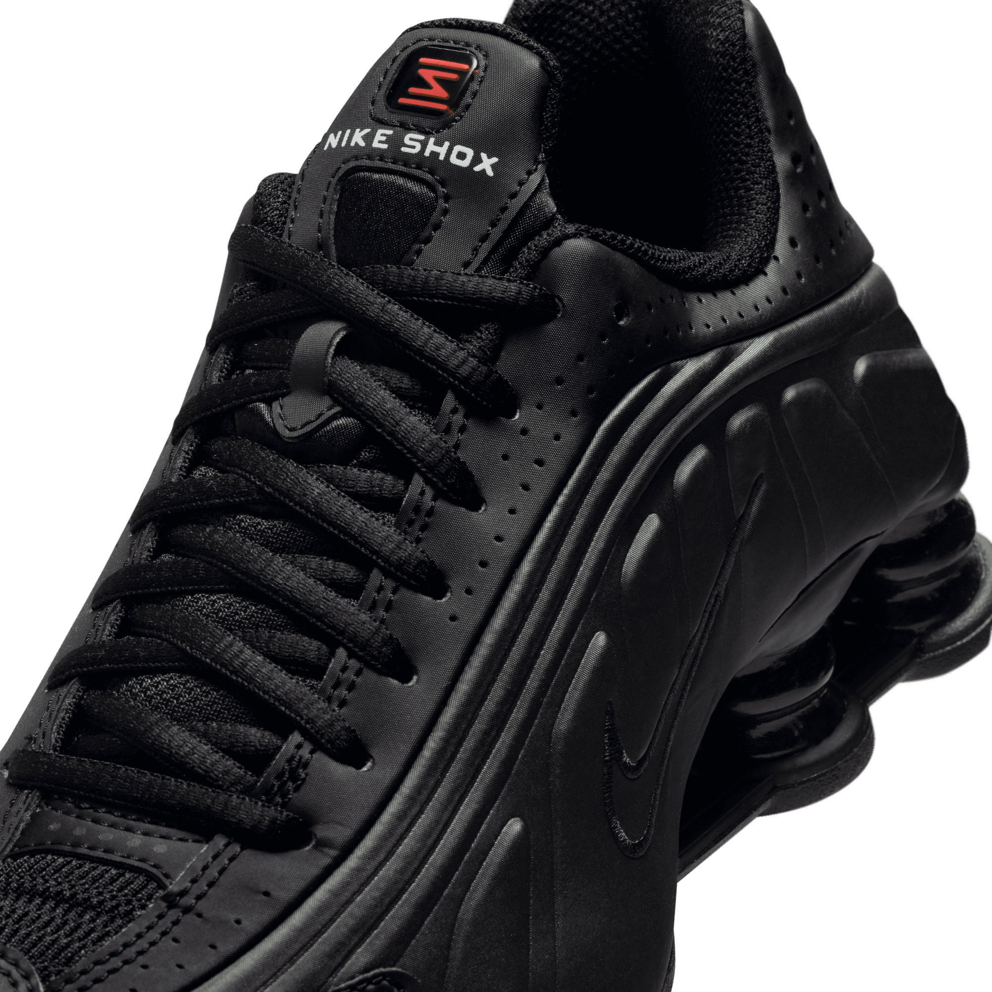 Big Kids' Nike Shox R4 "Triple Black"