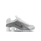 Big Kids' Nike Shox R4 "White Metallic Silver'