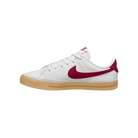 Big Kids' Nike Court Legacy "White Team Red Gum"