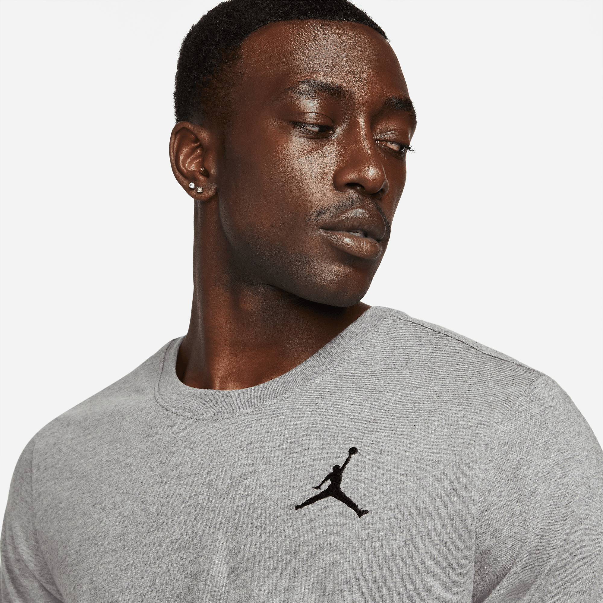 Men's Jordan Jumpman Short-Sleeve T-Shirts "Carbon Heather Black"