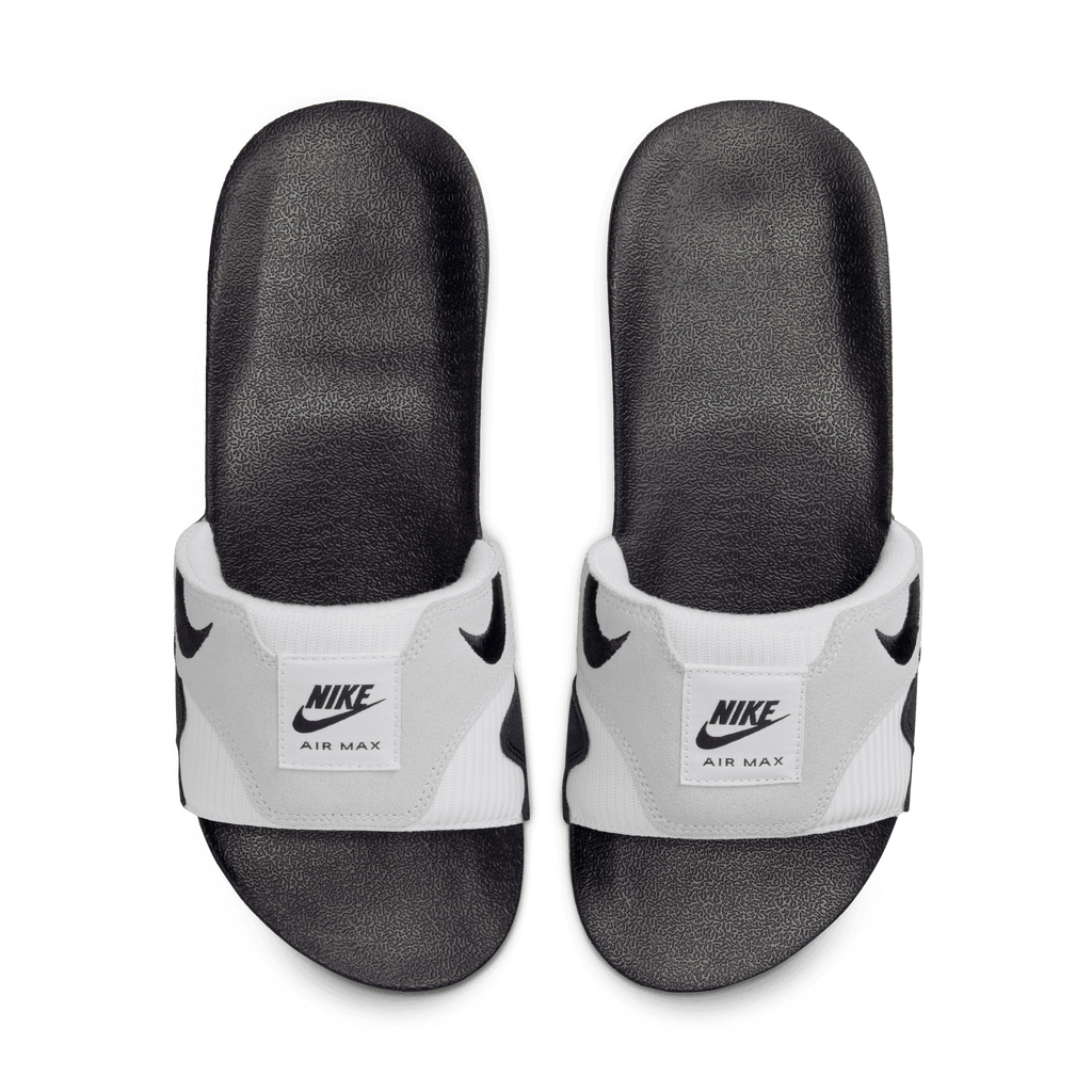 Men's Nike Air Max 1 Slides "White Black"