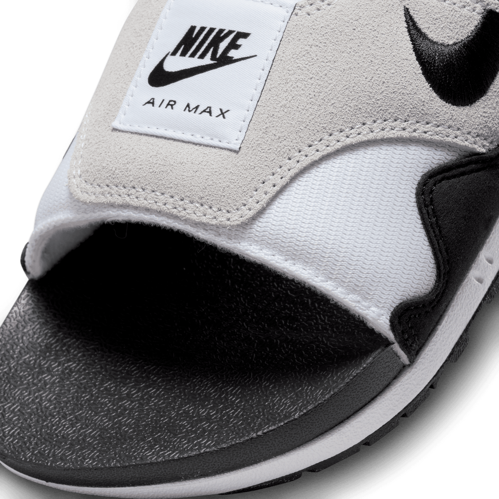 Men's Nike Air Max 1 Slides "White Black"