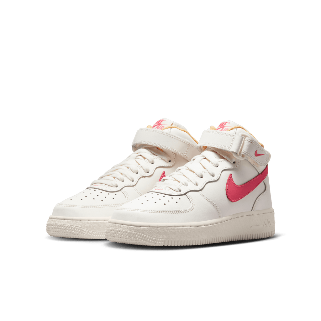 Big Kids' Nike Air Force 1 Mid LE "Sail Sea Coral"