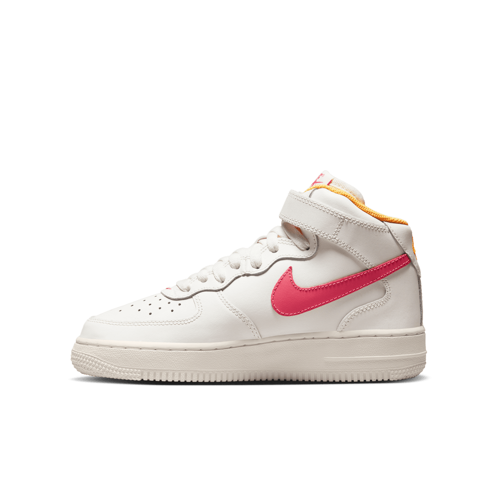 Big Kids' Nike Air Force 1 Mid LE "Sail Sea Coral"