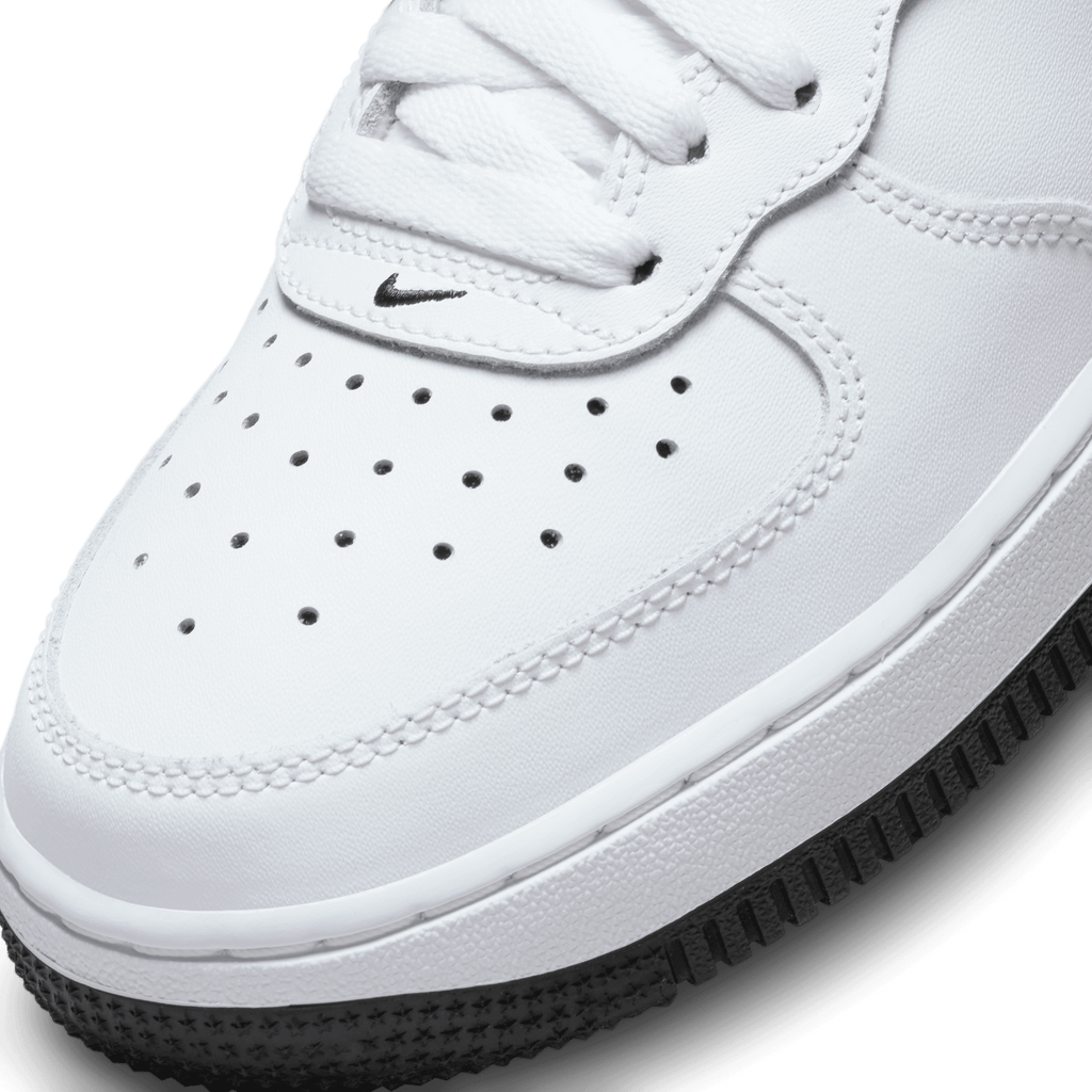 Big Kids' Nike Air Force 1 Mid LE "White Black"