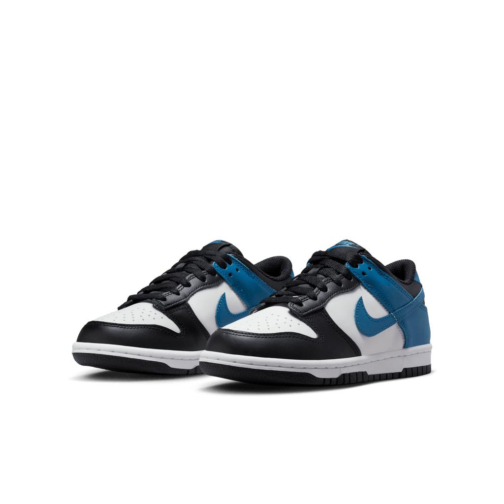 Big Kids' Nike Dunk Low "Industrial Blue Black White"