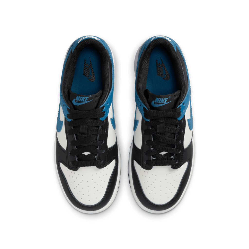 Big Kids' Nike Dunk Low "Industrial Blue Black White"