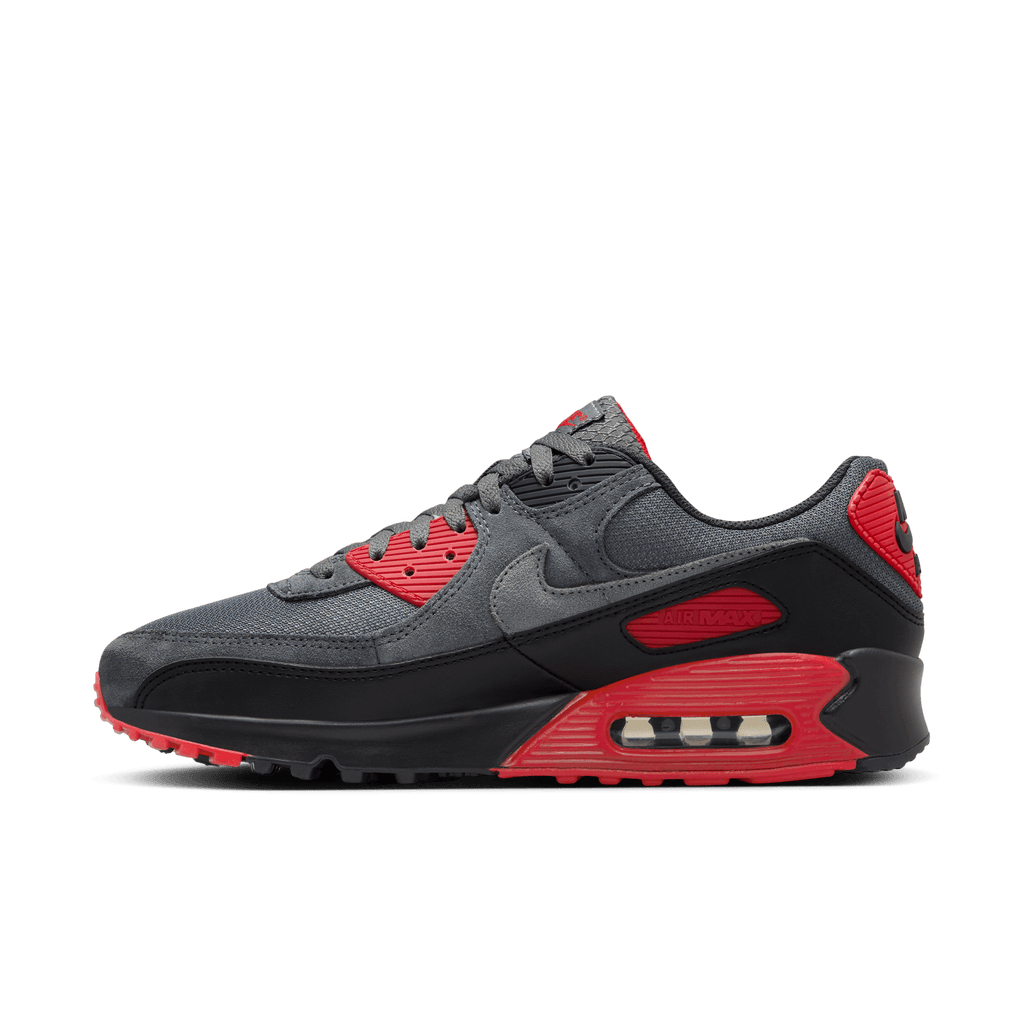 Men's Nike Air Max 90 "Iron Grey Fire Red"