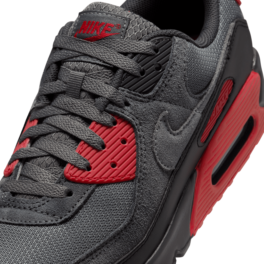 Men's Nike Air Max 90 "Iron Grey Fire Red"