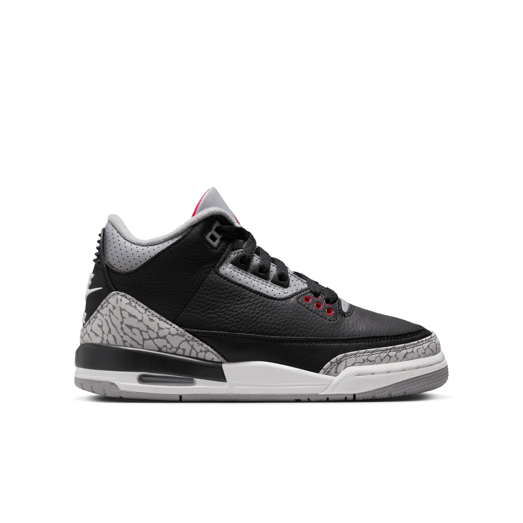Big Kids' Jordan 3 Retro "Black Cement"