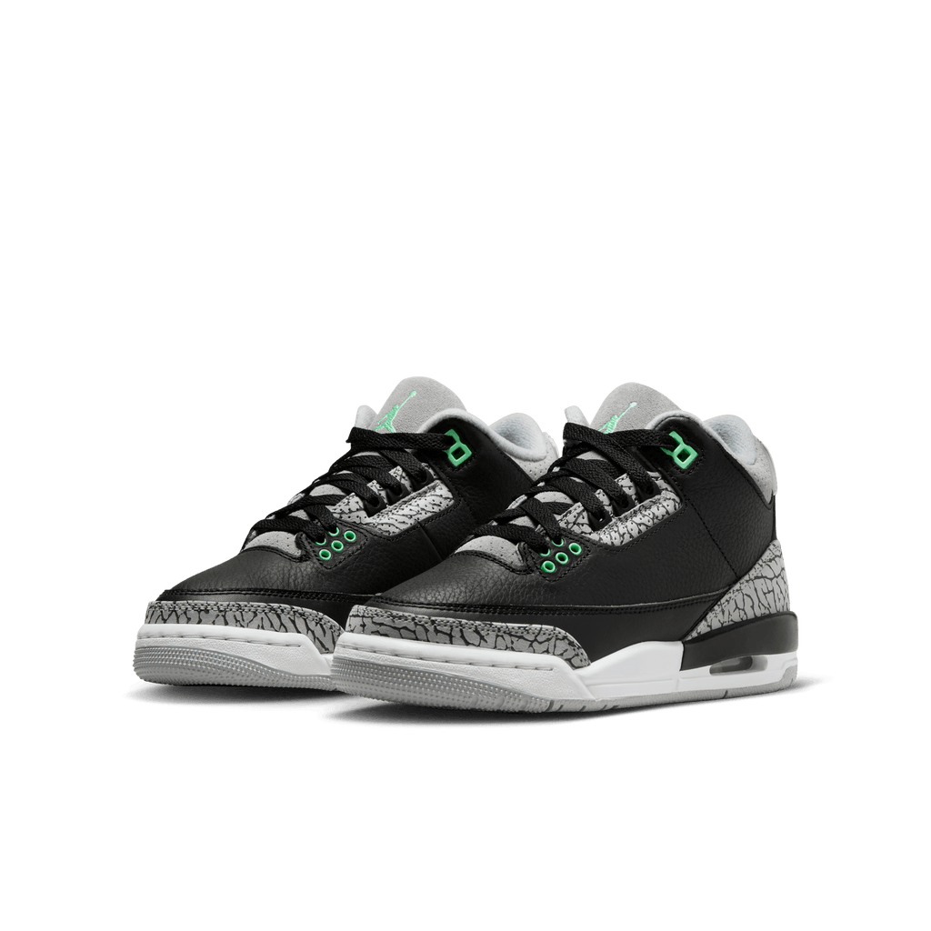 Big Kids' Air Jordan 3 Retro "Green Glow"