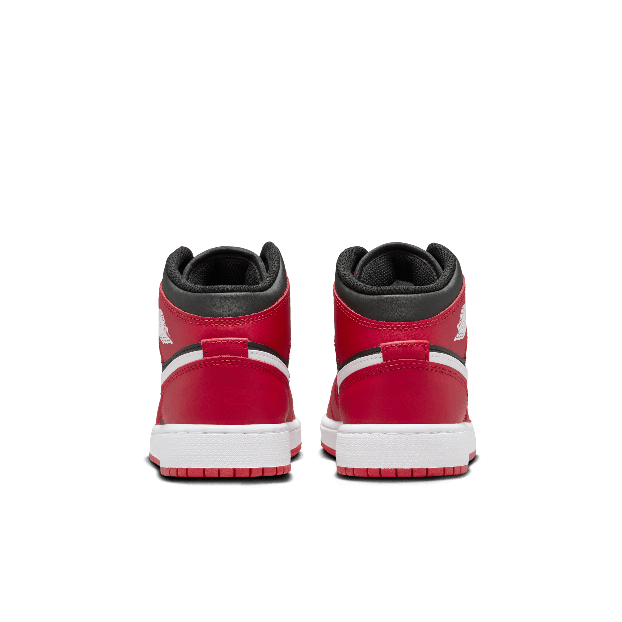 Big Kids' Air Jordan 1 Mid "Gym Red Black White"