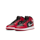 Big Kids' Air Jordan 1 Mid "Gym Red Black White"