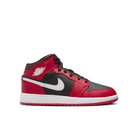 Big Kids' Air Jordan 1 Mid "Gym Red Black White"