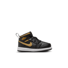 Baby/Toddler Jordan 1 Mid "Black Metallic Gold"