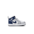 Baby/Toddler Jordan 1 Mid "Wolf Grey Midnight Navy"