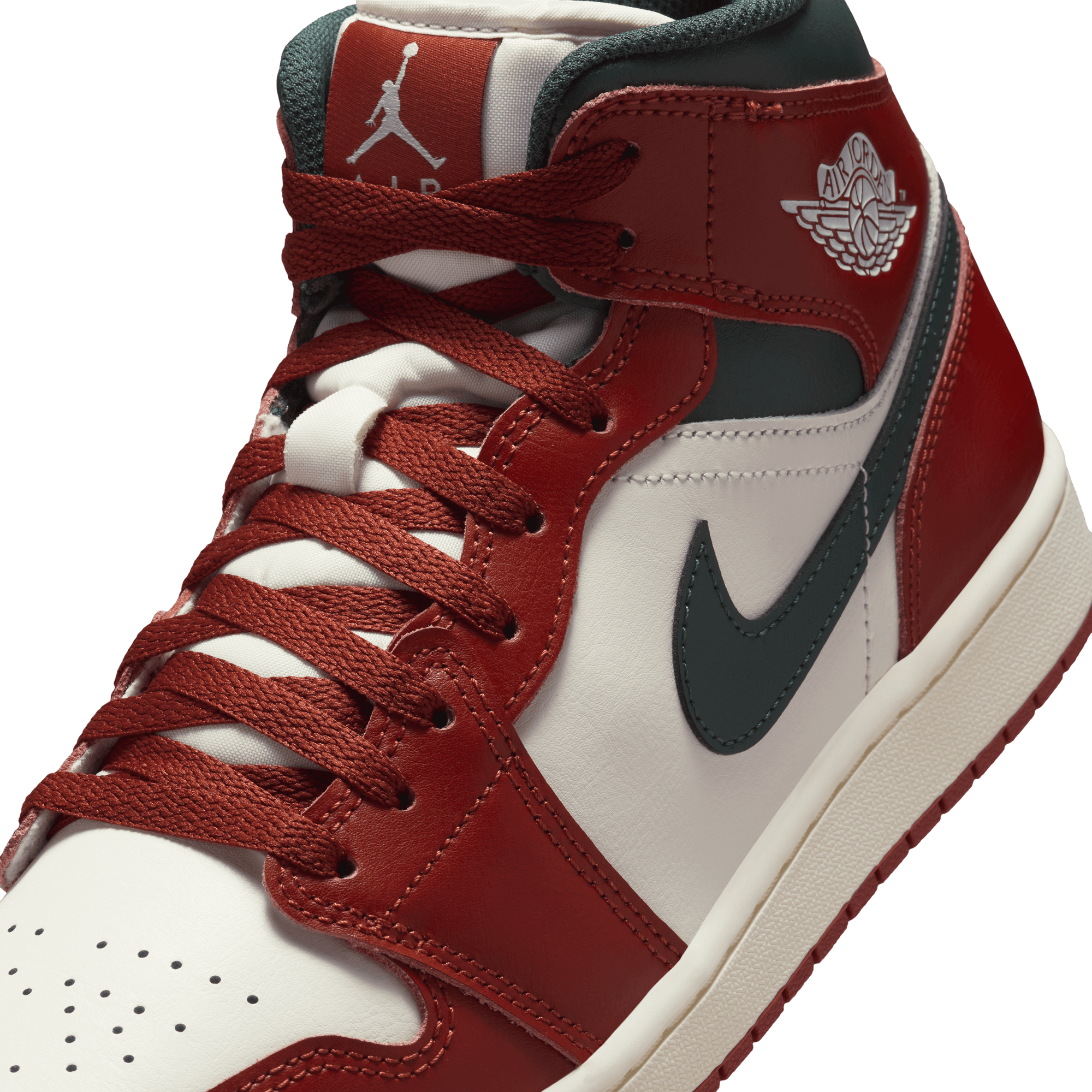 Men's Air Jordan 1 Mid "Redstone Midnight Green"