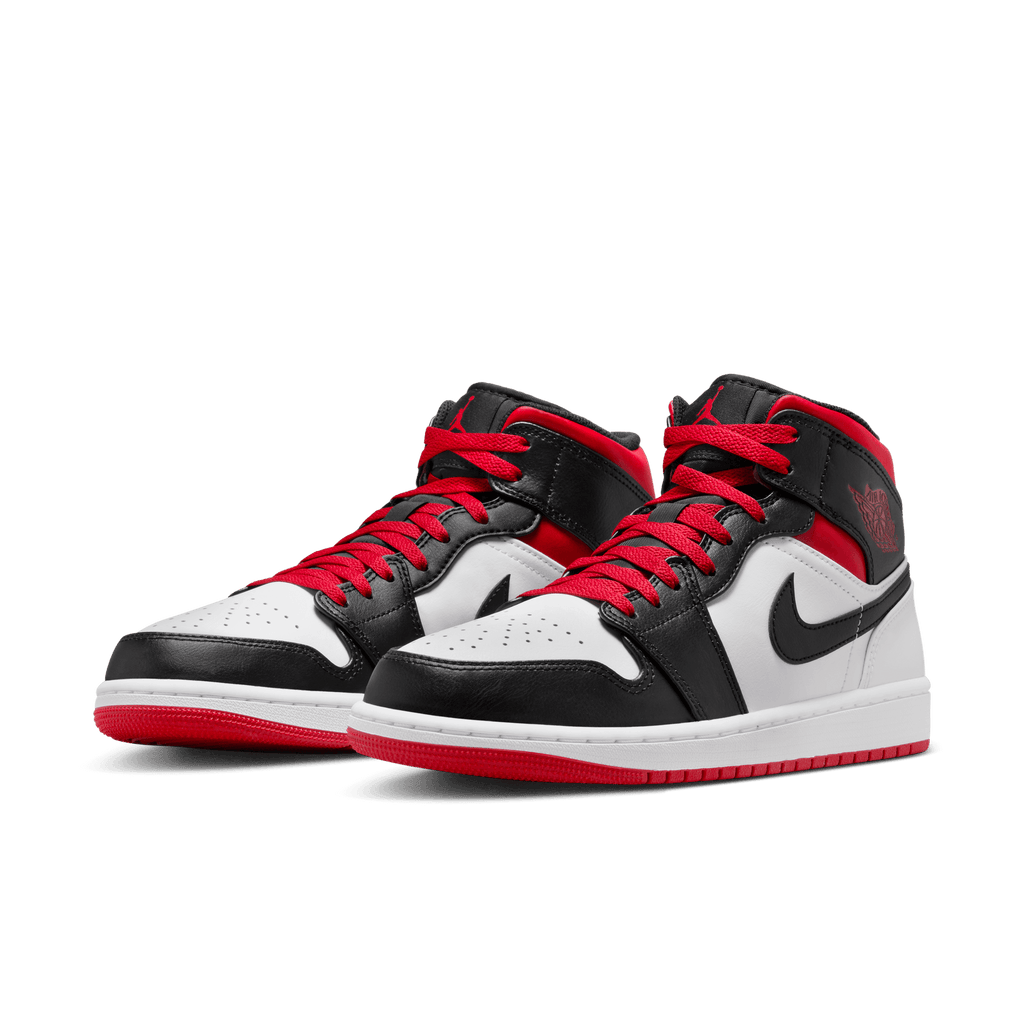 Men's Air Jordan 1 Mid "Gym Red Black Toe"
