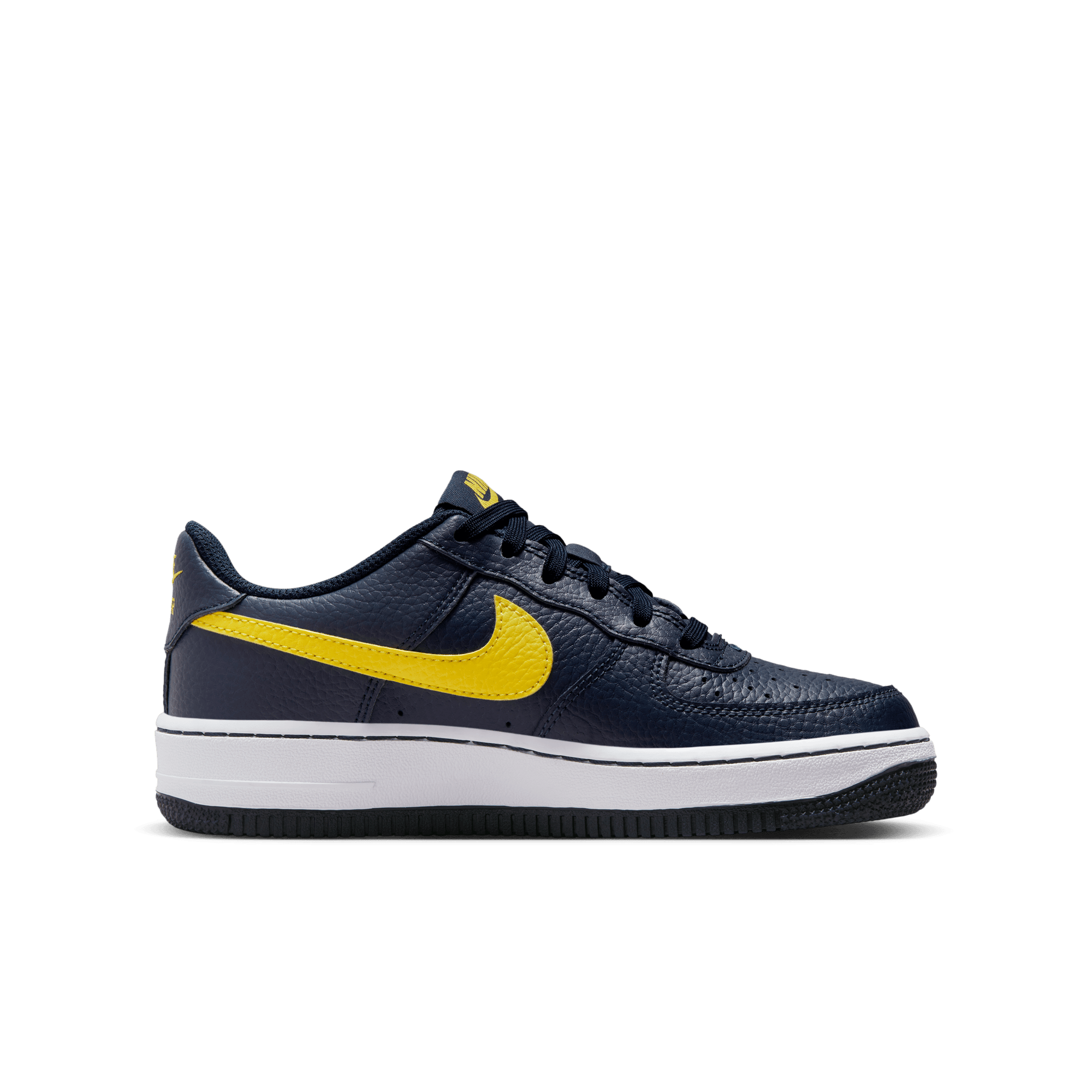 Nike Air Force 1 - Black - Yellow + Obsidian - White 