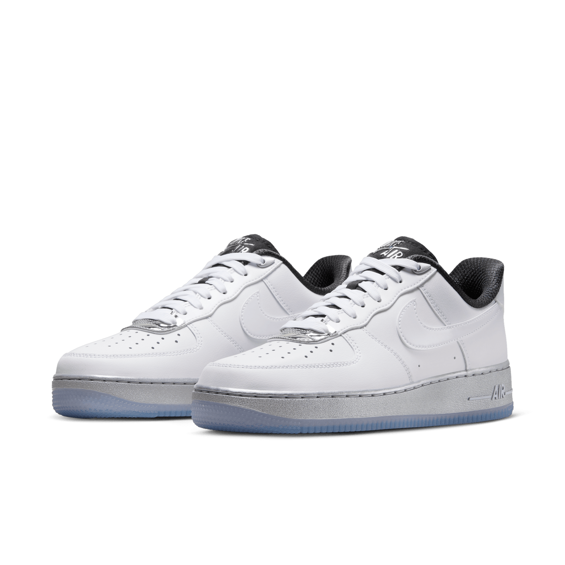 Nike Airforce Af1 White Silver Nike Air Force GS Pure Platinum