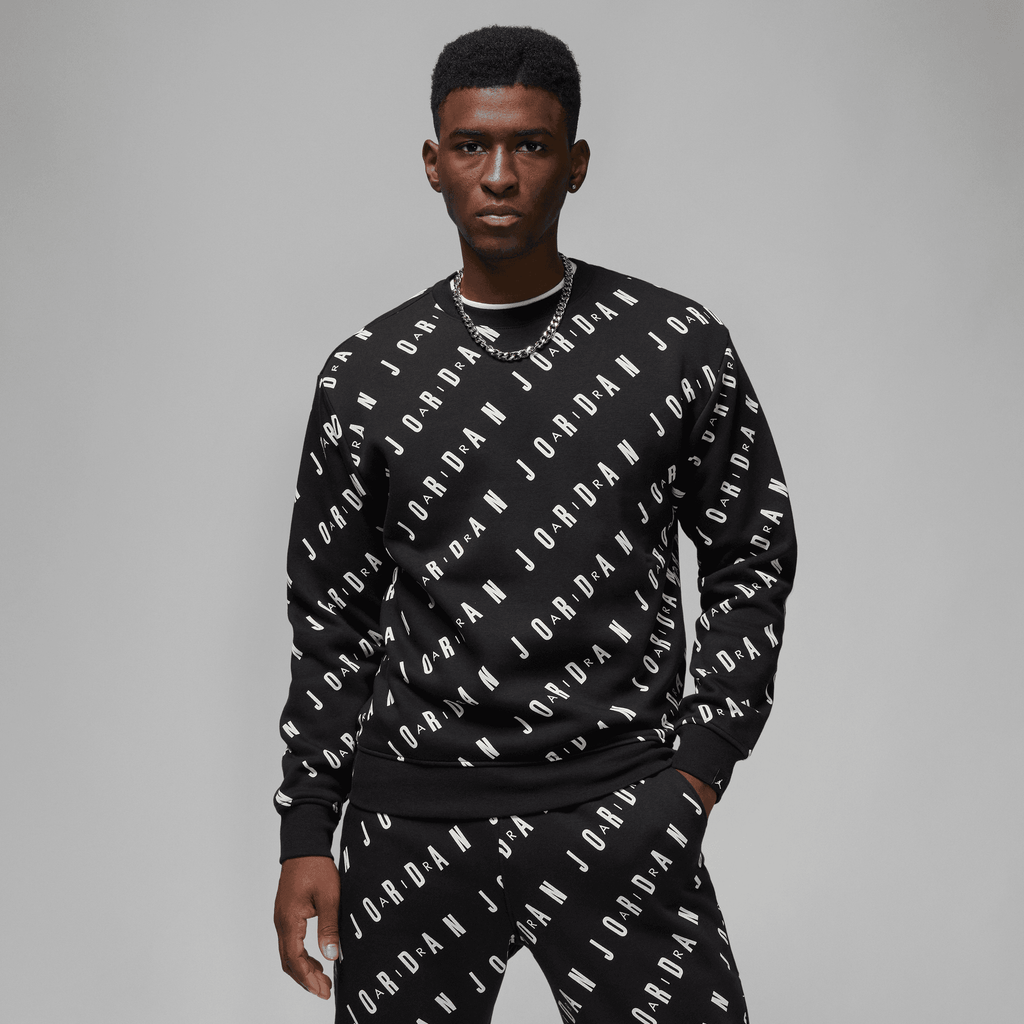 Men's Jordan Essentials Graphic Fleece Crew-Neck Sweatshirt